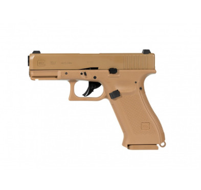 Pistolet wiatrówka Glock 19X blowback 4,5 mm coyote BB CO2