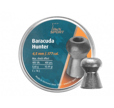 Śrut diabolo H&N Baracuda Hunter 4,5 mm 400 szt.