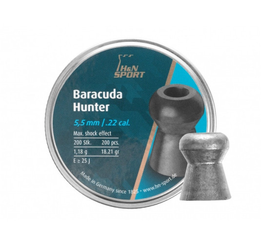 Śrut diabolo H&N Baracuda Hunter 5,5 mm 200 szt.