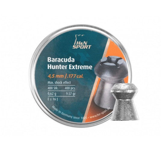 Śrut diabolo H&N Baracuda Hunter Extreme 4,5 mm 400 szt.