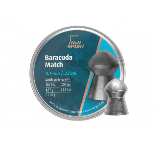 Śrut diabolo H&N Baracuda Match 5,52 mm 200 szt.