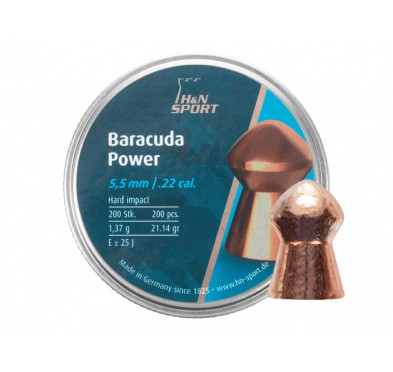 Śrut diabolo H&N Baracuda Power 5,5 mm 200 szt.