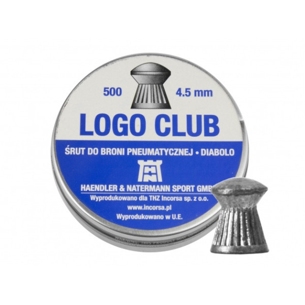 Śrut diabolo H&N Logo Club 4,5 mm 500 szt.