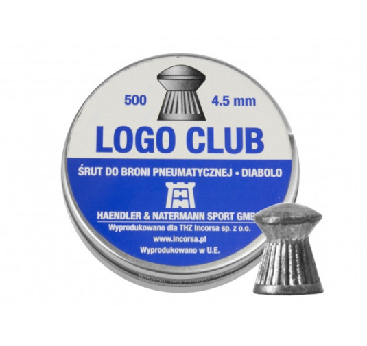 Śrut diabolo H&N Logo Club 4,5 mm 500 szt.