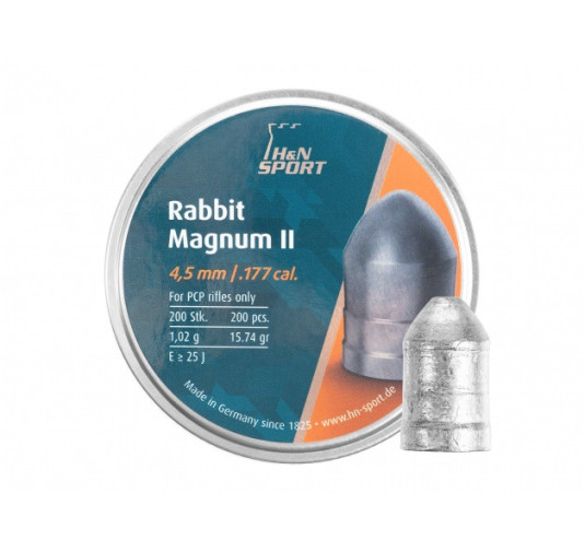 Śrut diabolo H&N Rabbit Magnum II 4,5 mm 200 szt.