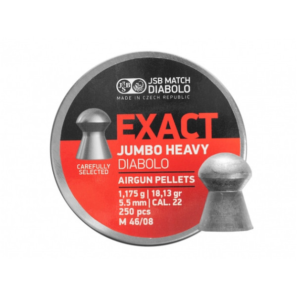 Śrut diabolo JSB Exact Jumbo Heavy 5,53 mm 250 szt.
