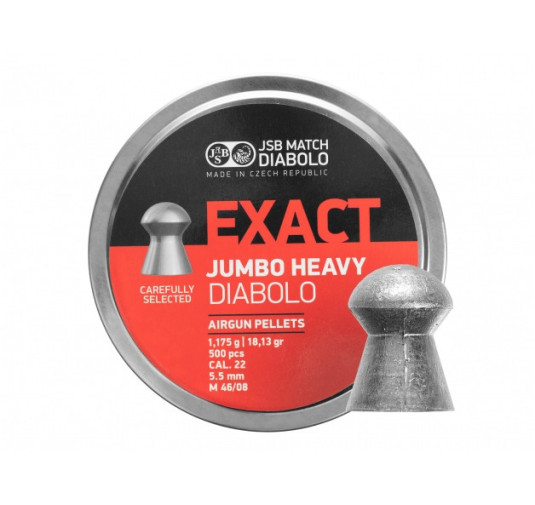 Śrut diabolo JSB Exact Jumbo Heavy 5,53 mm 500 szt.
