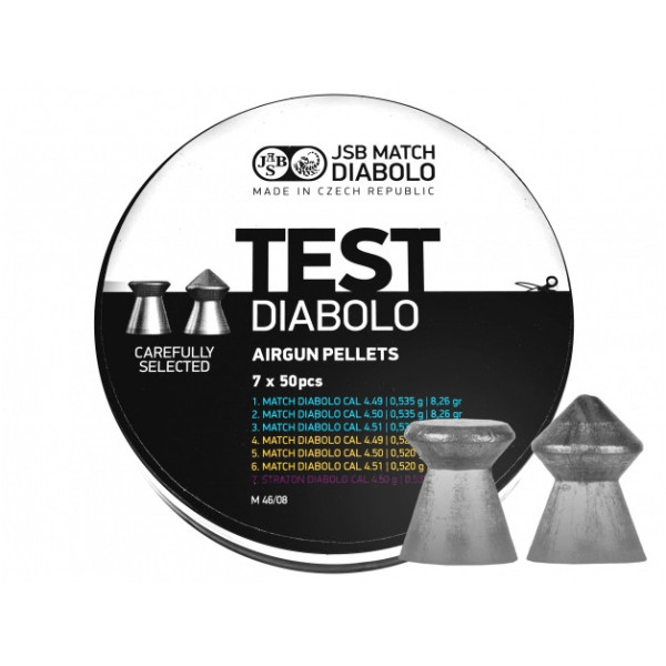 Śrut diabolo JSB Tester Match LG 4,49-4,51 mm 350 szt. 0,520-0,535 g