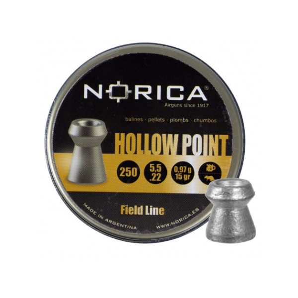 Śrut Norica Hollow Point 5,5 mm 250 szt.