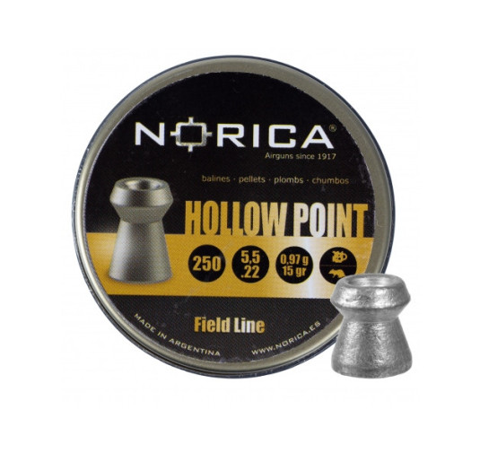 Śrut Norica Hollow Point 5,5 mm 250 szt.