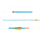 Strzała Poe Lang aluminiowa 30" grot tarczowy ostry niebieska 5 sztuk