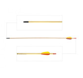 Strzała Poe Lang drewniana 29" grot tarczowy ostry 5 sztuk