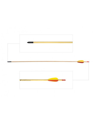 Strzała Poe Lang drewniana 29" - Kompletne strzały