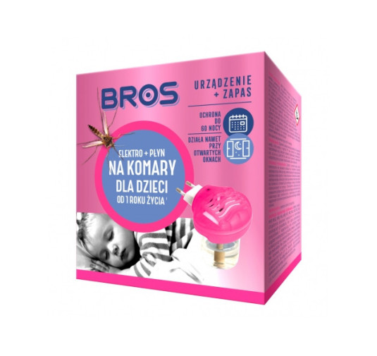 Elektro + płyn Bros na komary dla dzieci