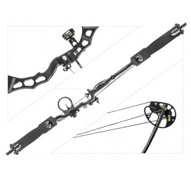 Łuk bloczkowy dla dorosłych Poe Lang Predator III 35-65 lb 35,5" czarny