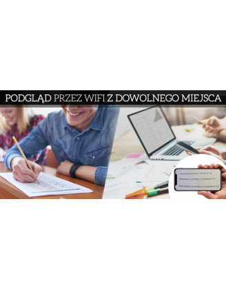 Mini kamera na egzamin do tekstu Wi-Fi M8 EG - bezprzewodowy podgląd online (60 characters)