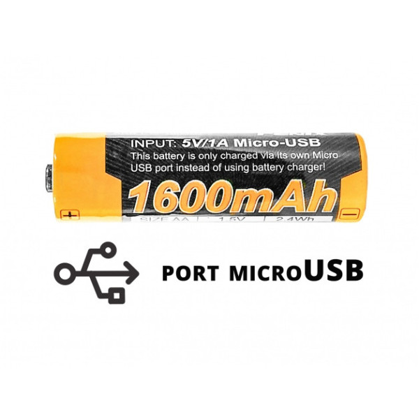 Akumulator Fenix USB ARB-L14U (14500 1600 mAh 1,5 V)