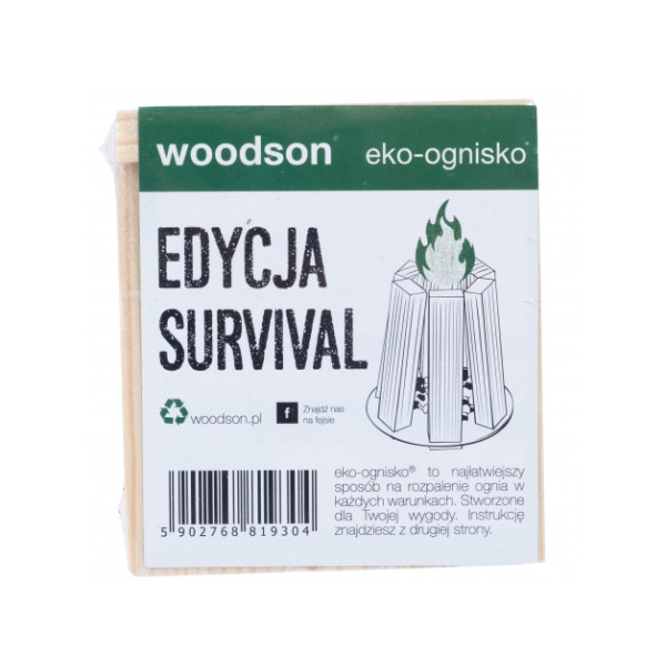 Ekologiczna rozpałka Woodson Eko - ognisko Survival 1 - pak