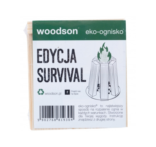 Ekologiczna rozpałka Woodson Eko - ognisko Survival 1 - pak