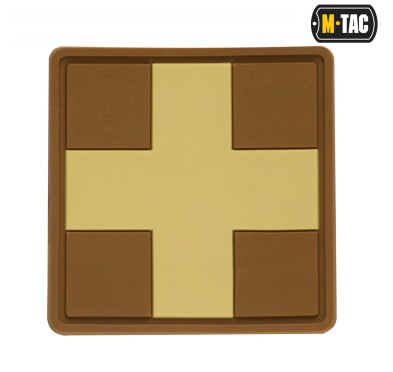 M-Tac naszywka Medic Cross Square PVC Coyote 