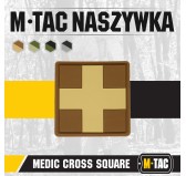 M-Tac naszywka Medic Cross Square PVC Coyote 