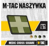 M-Tac naszywka Medic Cross Square PVC Olive 