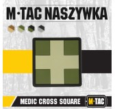 M-Tac naszywka Medic Cross Square PVC Olive 