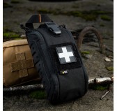 M-Tac naszywka Medic Cross Square PVC Black/Grey 