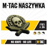 M-Tac naszywka No Knife - No Life 3D PVC Olive 