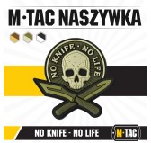 M-Tac naszywka No Knife - No Life 3D PVC Olive 