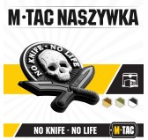 M-Tac naszywka No Knife - No Life 3D PVC Black/White 