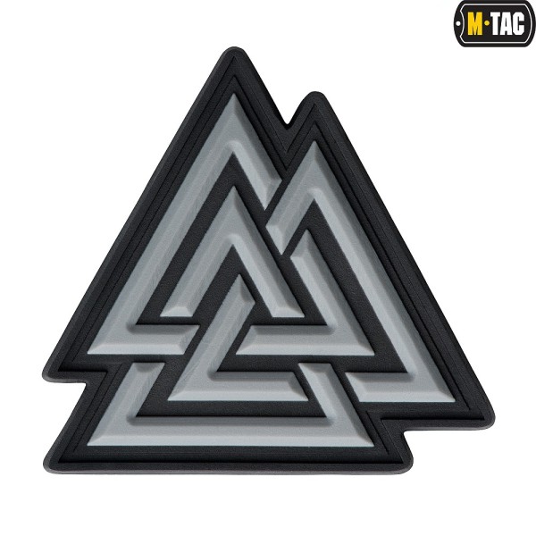 M-Tac naszywka Valknut PVC Black/Grey 