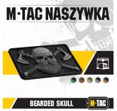 M-Tac naszywka Bearded Skull 3D PVC Black/Grey 