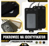 M-Tac pokrowiec na identyfikator z przezroczystym panelem 