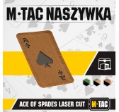 M-Tac naszywka Ace of Spades Laser Cut Coyote/Black