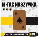 M-Tac naszywka Ace of Spades Laser Cut Coyote/Black