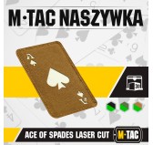 M-Tac naszywka Ace of Spades Laser Cut Coyote/GID 