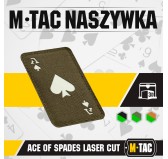 M-Tac naszywka Ace of Spades Laser Cut Ranger Green/GID 