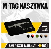 M-Tac naszywka AKM 7,62х39 Laser Cut Black/Grey 