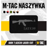 M-Tac naszywka AKM 7,62х39 Laser Cut Black/Grey 