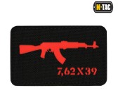 M-Tac naszywka AKM 7,62х39 Laser Cut Black/Red 