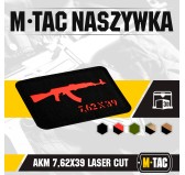 M-Tac naszywka AKM 7,62х39 Laser Cut Black/Red 