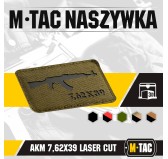 M-Tac naszywka AKM 7,62х39 Laser Cut Ranger Green/Black 