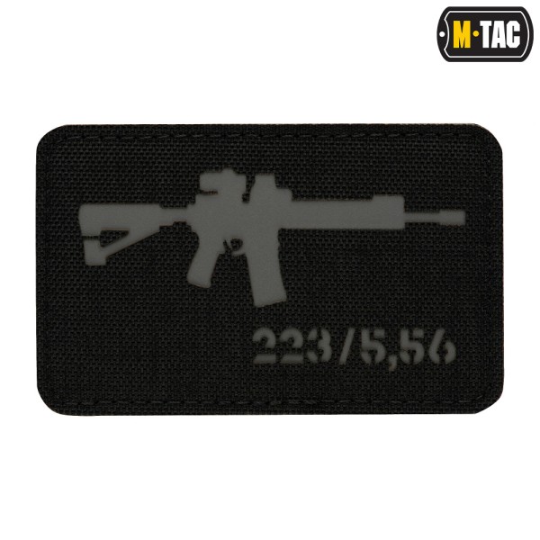 M-Tac naszywka AR-15 223/5,56 Laser Cut Black/Grey 