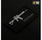 M-Tac naszywka AR-15 223/5,56 Laser Cut Black/Grey 