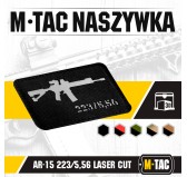 M-Tac naszywka AR-15 223/5,56 Laser Cut Black/Grey 