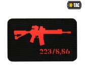 M-Tac naszywka AR-15 223/5,56 Laser Cut Black/Red 