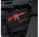 M-Tac naszywka AR-15 223/5,56 Laser Cut Black/Red 