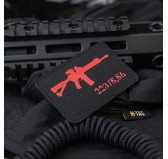 M-Tac naszywka AR-15 223/5,56 Laser Cut Black/Red 