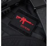 M-Tac naszywka AR-15 223/5,56 Laser Cut Black/Red 